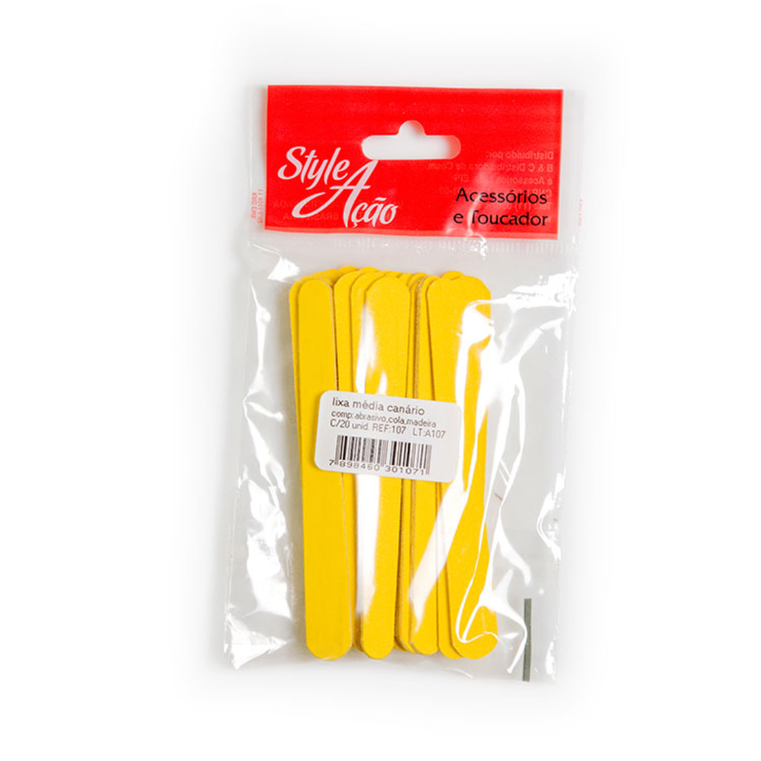 Mini Lixa de Unha Style & Ação com 20 Unidades